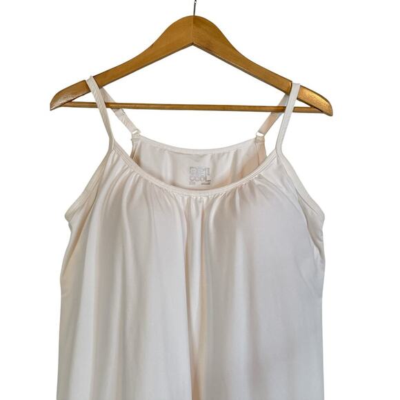 32 Degrees Women Wire Free Built-in Bra Stretch Relaxed Fit Camisole SZ XL White - Picture 4 of 8